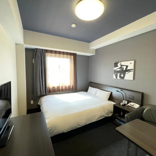 غرفة بسرير مزدوج، Hotel Route-Inn Grand Ueda Ekimae 2/5