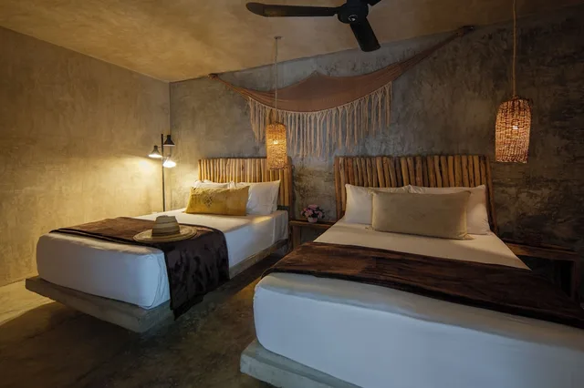 غرفة ديلوكس بسريرين مزدوجين، Casa Coyote Tulum 3/5