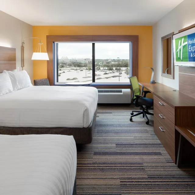 غرفة بسريرين مزدوجين لذوي الإعاقة، Holiday Inn Express Suites East Peoria Riverfront 2/2