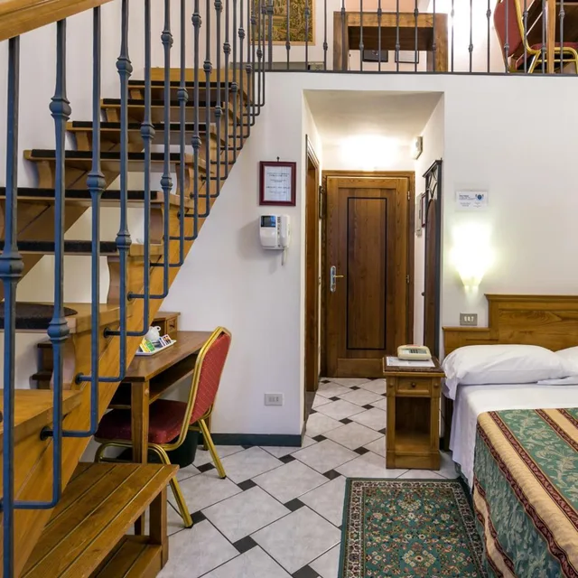 غرفة بسرير مزدوج أو سريرين منفصلين، Hotel Collodi 7/10