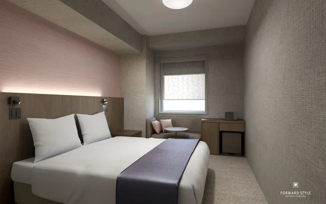 غرفة قياسية بسرير مزدوج، Hiyori Hotel Osaka Namba Station 1/3