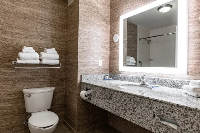 غرفة قياسية بسرير كينج لذوي الإعاقة، Holiday Inn Express And Suites Ironton 6/9