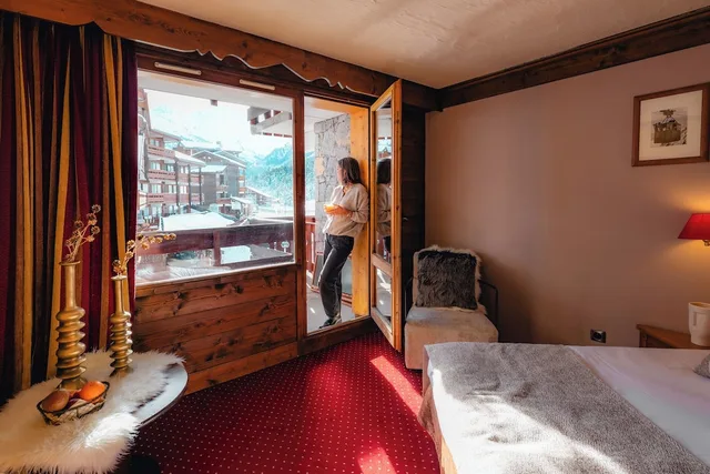 Classic, Twin Beds, Mountain Side، Hotel Mont Vallon Meribel 9/10