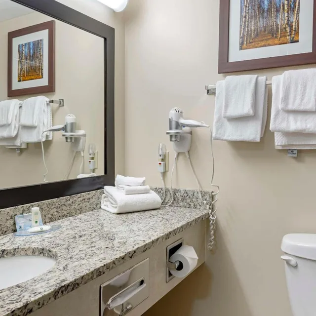 غرفة بسرير كوين مع أريكة، Quality Inn Airport Dieppe 7/7