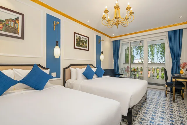 غرفة عائلية بشرفة، Hoi An Blue Sky Boutique Spa 2/2