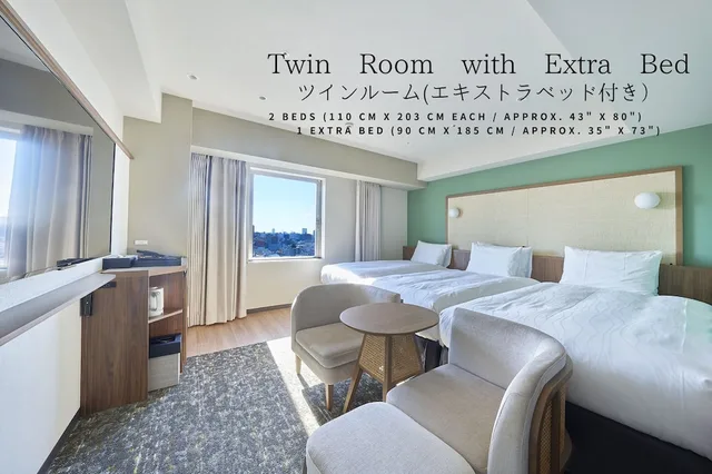 Room, Twin Beds, with Extra Bed, Smoking, Keisei Richmond Hotel Tokyo Kinshicho 4/10