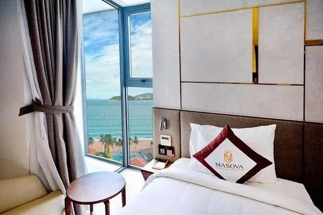 غرفة ديلوكس بسرير مزدوج أو سريرين منفصلين بإطلالة جزئية على البحر، Masova Hotel 5/6