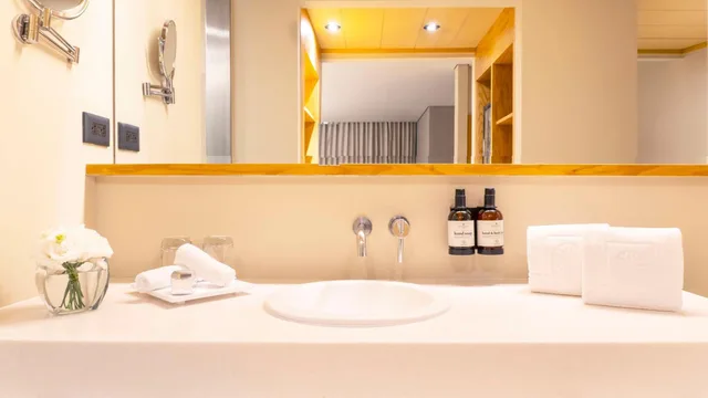غرفة بريميوم بسريرين مزدوجين مع سرير إضافي، NH Collection Mexico City Airport T2 4/4