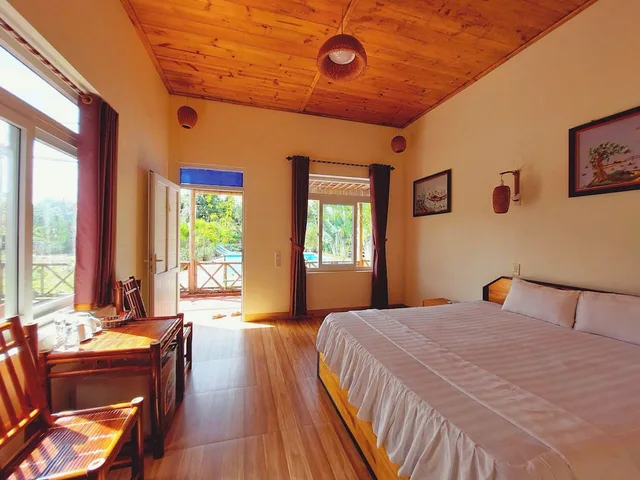 غرفة ديلوكس بسرير كينج، Ninh Binh Mountain Side Homestay & Cafe 8/10