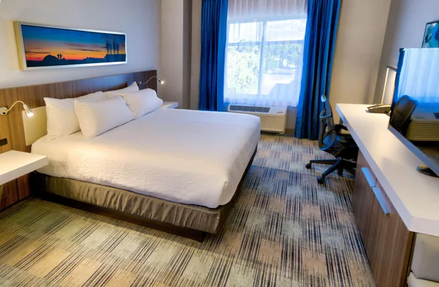 غرفة بسرير مزدوج بإطلالة على الجبل، Hilton Garden Inn Santa Barbara/Goleta 1/3