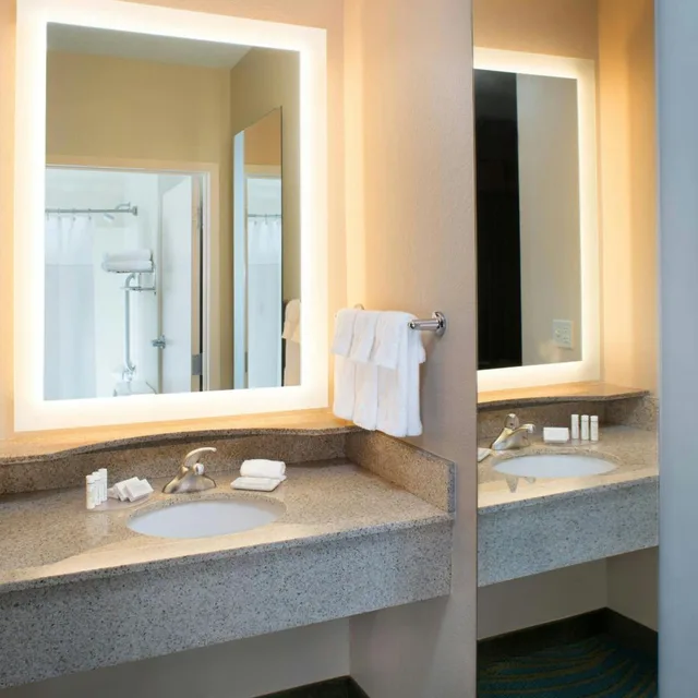جناح بسرير كينج مع سرير سحّاب إضافي مع أريكة بحوض استحمام لذوي الإعاقة، Springhill Suites By Marriott Annapolis 3/6