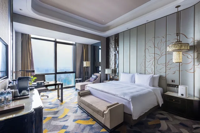 غرفة بريميير بسرير كينج، Wanda Vista Zhengzhou 2/3