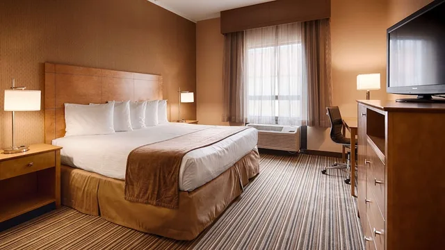غرفة قياسية بسرير كينج يُسمح فيها بالحيوانات الأليفة، Best Western Royal Plaza Hotel & Trade Center 5/7