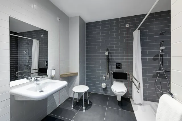 غرفة بسرير مزدوج لذوي الإعاقة، Holiday Inn Express Regensburg 2/2