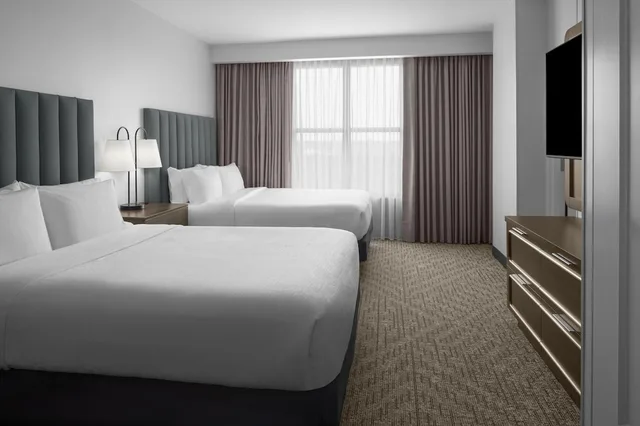 جناح بريميوم بسريرين كوين مع أريكة لذوي الإعاقة، Embassy Suites by Hilton Tuscaloosa Alabama Downtown 1/3