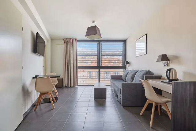 شقة بسرير كوين بغرفة نوم واحدة مع سرير سحّاب إضافي، Appart hotel Odalys City Marseille Centre Parc Chanot Velodrome 6/10