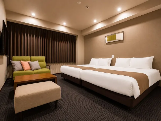 جناح كلوب بسرير كوين وسريرين مزدوجين بغرفة نوم واحدة بجاكوزي، Randor Residential Hotel Kyoto Suites 6/10