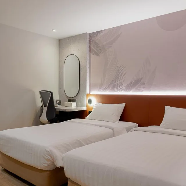 غرفة قياسية بسرير مزدوج أو سريرين منفصلين، Buri Sriphu Hotel 1/4