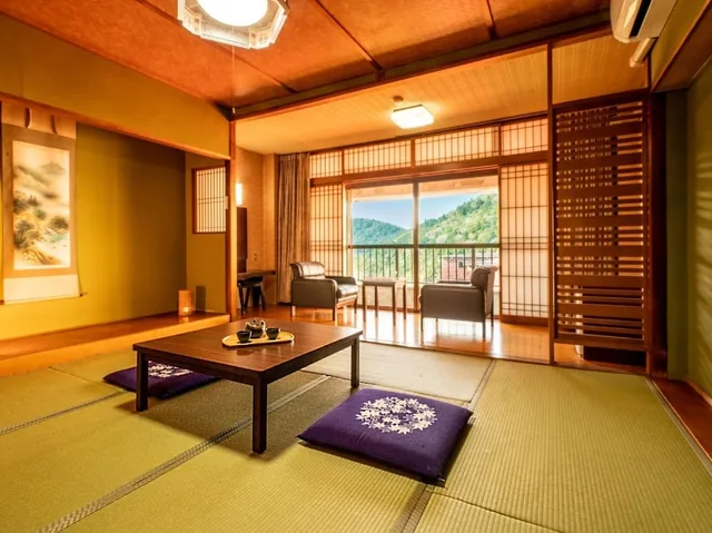 غرفة يابانية اقتصادية بفرشتي فوتون بحوض استحمام، Ooedo Onsen Monogatari Unzen Toyokan 2/4
