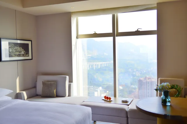 غرفة بسريرين مزدوجين بإطلالة على الجبل، Chongqing Marriott Hotel 3/7