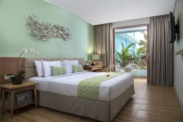 غرفة بسرير مزدوج أو سريرين منفصلين بإطلالة على الحديقة بغرفة نوم واحدة، Mahagiri Resort Nusa Lembongan 1/3
