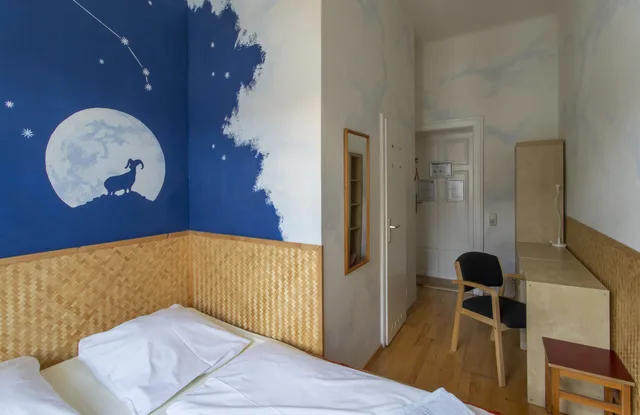 غرفة أساسية بسرير مزدوج، Hostel Mondpalast 5/9