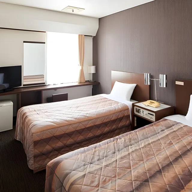 غرفة قياسية بسريرين منفصلين في المبنى الرئيسي، Marroad Inn Akasaka 1/1