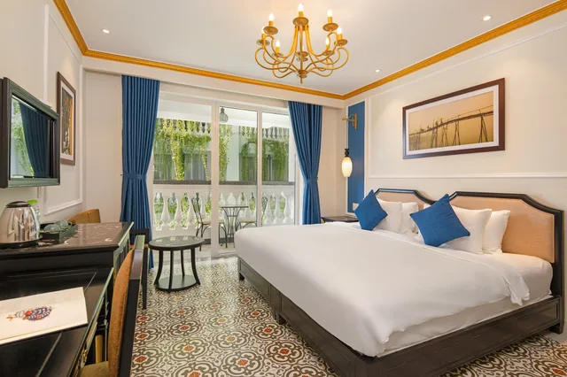 غرفة ديلوكس بسرير مزدوج أو سريرين منفصلين بشرفة، Hoi An Blue Sky Boutique Spa 1/4