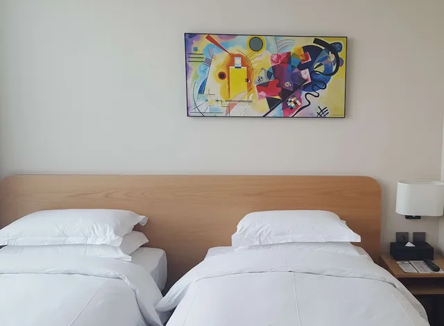 غرفة قياسية بسريرين منفصلين بإطلالة على المدينة، Best Western Haeundae Hotel 5/8