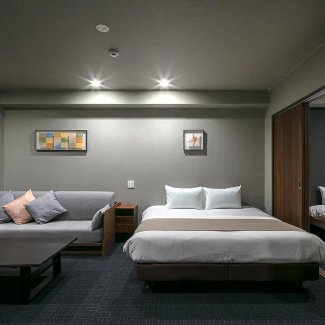 غرفة تنفيذية بسريرين كوين، Randor Residential Hotel Kyoto Suites 2/10