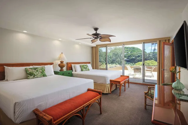 جناح بريميوم بسرير مزدوج بإطلالة على الحديقة بغرفة نوم واحدة، Aston Maui Kaanapali Villas 2/5