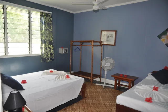 غرفة قياسية بسرير فردي بحمام مشترك، The Samoan Outrigger Hotel 10/10