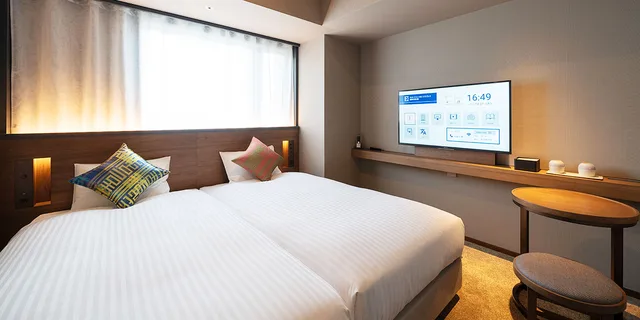 غرفة بسريرين منفصلين، Hotel Oriental Express Fukuoka Nakasu Kawabata 2/2