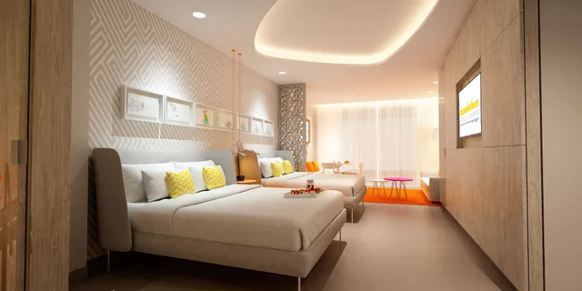 Swim-Up Oceanfront Pool Deck Level Queen Suite, Nickelodeon Hotels and Resorts Riviera Maya All Inclusive 4/10