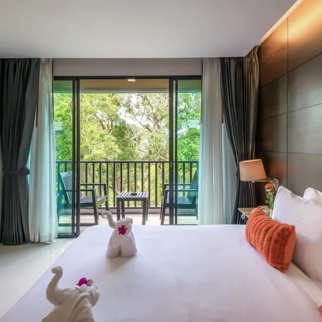 غرفة ديلوكس بسرير مزدوج أو سريرين منفصلين بإطلالة على الحديقة، Aree Tara Resort Krabi 5/10