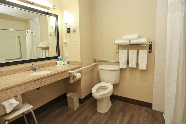 غرفة قياسية بسرير كينج مع أريكة لذوي الإعاقة، Holiday Inn Express Vernon 2/4