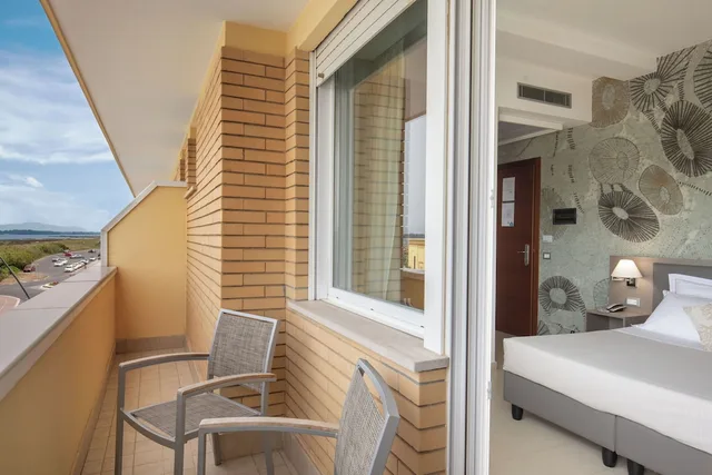 غرفة قياسية بسرير كوين بشرفة، Hotel Miramare 8/10