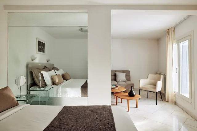 غرفة قياسية بسرير كوين بإطلالة على البحر، Mykonos Adonis Hotel 9/10