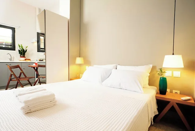 استوديو أساسي بسرير كوين في الطابق الأرضي، Live In Athens Short Stay Apartments 5/9