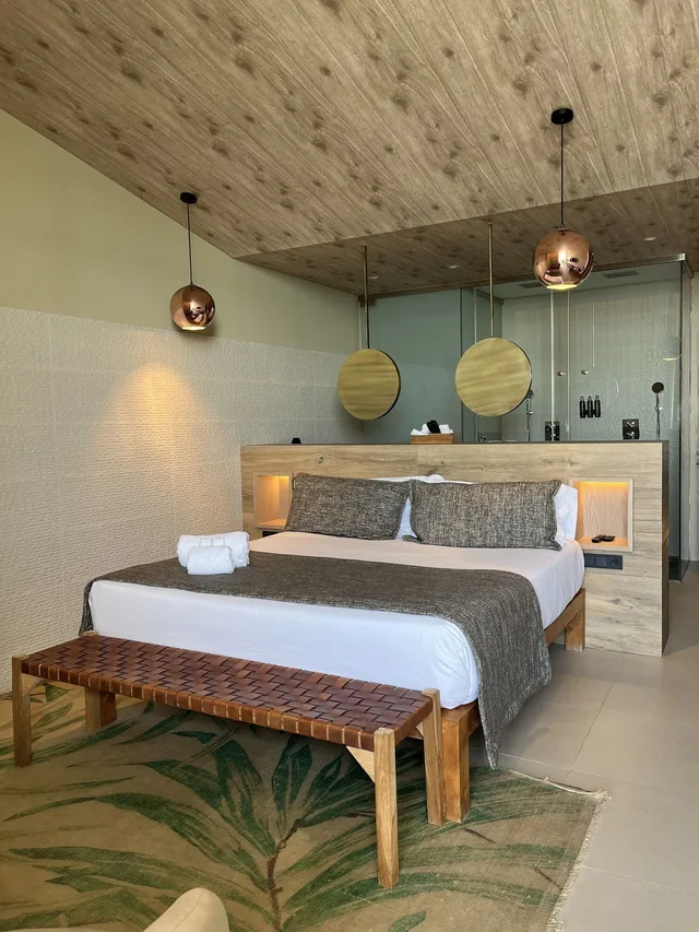 غرفة جونيور بسرير مزدوج بإطلالة على الشاطئ، Hotel Tropical Gava Mar 1/1