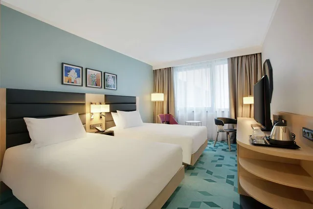 غرفة بسريرين منفصلين، Hilton Garden Inn Budapest 9/12