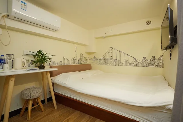 Mini, Double Bed, No Window، Shanghai Meego Youth Hostel 4/7