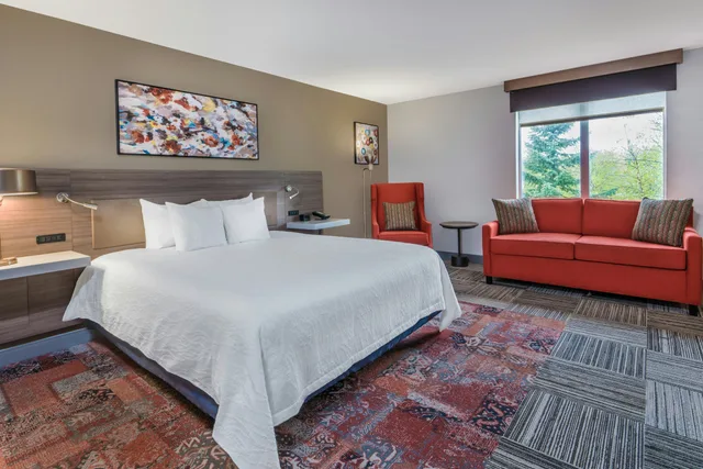 غرفة بسرير كينج لذوي الإعاقة، Hilton Garden Inn Syracuse 1/4