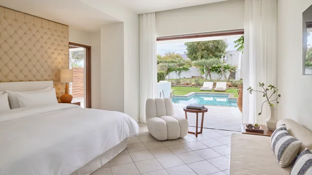 جناح عائلي بإطلالة على الحديقة بغرفتي نوم بمسبح خاص، Amirandes, A Resort to Live 1/1