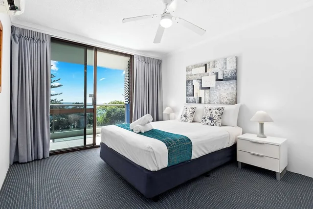 شقة بسرير كوين بإطلالة على البحر بغرفة نوم واحدة، Northwind Holiday Apartments Mooloolaba 5/10