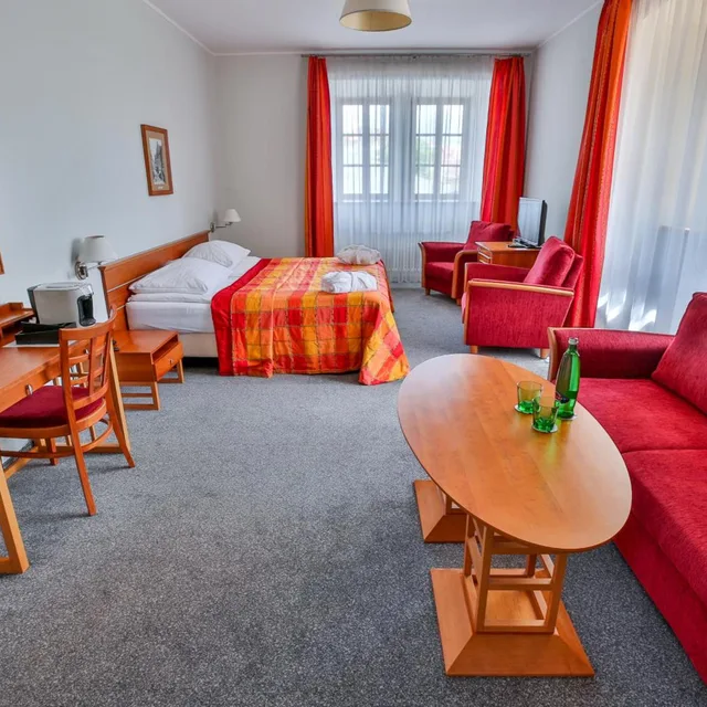 جناح جونيور بسرير فردي، Hotel Dvorak Tabor 8/10