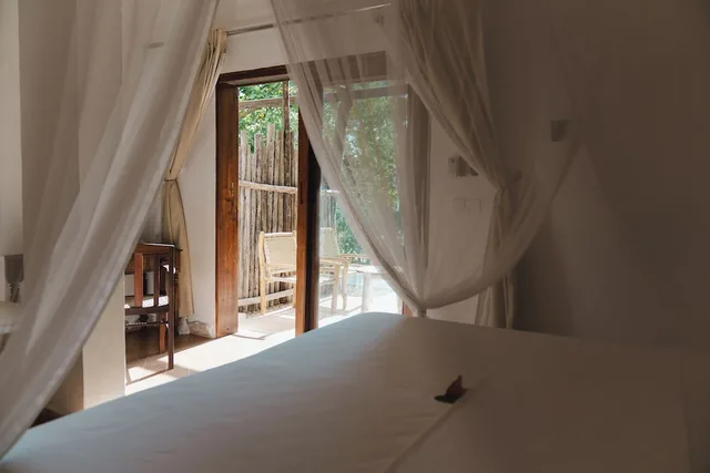 غرفة ديلوكس ثلاثية بسرير كينج وسرير فردي بإطلالة على الحديقة، Mvuvi Boutique Resort 8/10