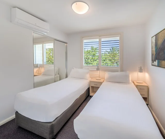 2 Bedrooms, Apartment, King and Twin Beds, Plunge Pool، Oaks Port Stephens Pacific Blue Resort 1/7