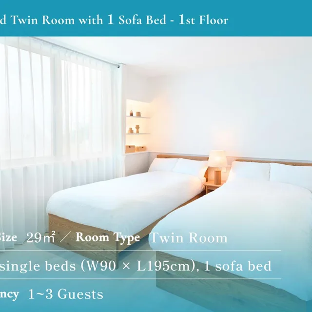 Standard, Twin Beds, Sofa, PRICIA RESORT YORON 1/2
