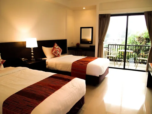 غرفة قياسية بسرير مزدوج بإطلالة على الحديقة، Baan Nan Hotel 1/2